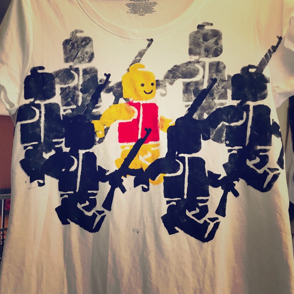 DIY LEGO soldiers militia tee army military